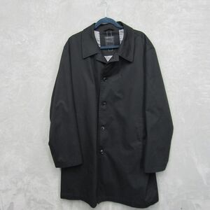 Kurt Muller Mens Overcoat Black Jacket Size XL Fully Lined Collared